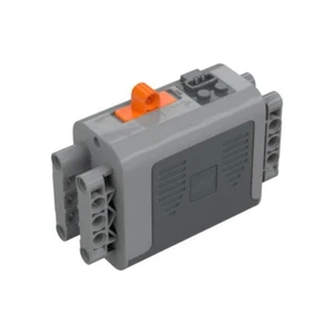 LEGO Medium Stone Gray Power Functions Battery Box with Beam Connectors Inv 11 - Picture 1 of 1