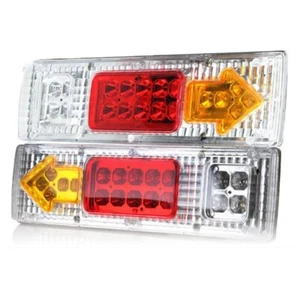 Heavy Duty 2x 19 LED Tail Lights for Car Truck Trailer Stop Reverse Signals - Picture 1 of 11