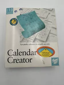 Vintage Calendar Creator Version 1.0 Software Macintosh System 7 - Picture 1 of 3