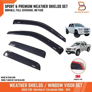 ESCUDO METEOROLÓGICO VISERA DE VENTANA PROTECTOR CONTRA LA LLUVIA PARA CHEVCHEVROLET COLORADO 08-12 RADIOCONTROL DOBLE CABINA - Imagen 1 de 9