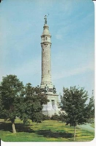 1950's SOLDIERS & SAILORS MONUMENT 6 X 9 GIANT POSTCARD, NEW HAVEN, CONN. UNUSED - Picture 1 of 2