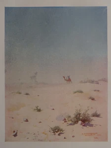 Original 1902 Druck Ägypten - Miragic Wärme Im Wüste von R.t. Kelly - Picture 1 of 2