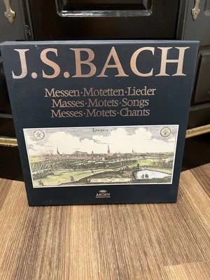 J. S. Bach Vol 2 MESSEN MOTETTEN LIEDER  Archiv 2722017 8 LP Messes Songs Chants - Image 1 of 4