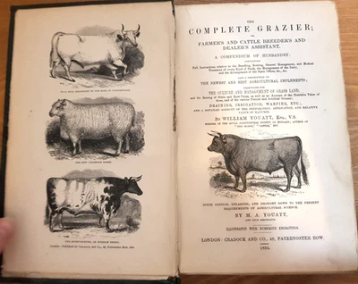1852 THE COMPLETE GRAZIER FARMERS CATTLE BREEDERS & DEALERS ASSISTANT BY YOUATT - Image 1 of 4