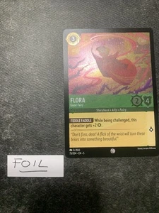 Disney Lorcana TCG Flora Good Fairy 75/204 Shimmering Skies Cold Foil Card NM - Picture 1 of 2