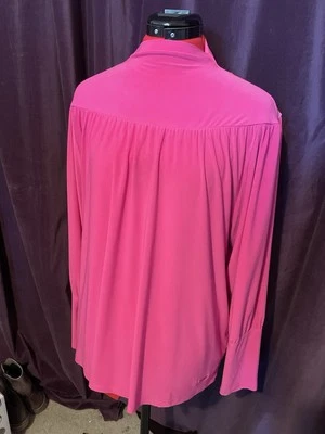 Blusa Anne Klein Rosa Cuello Simulado - L Foto 1 de 4