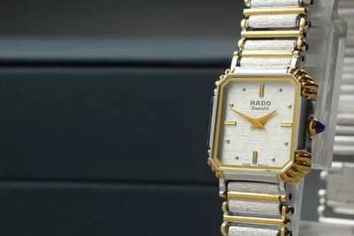 [Near MINT BOX] Vintage RADO 133.9564.2 Gold Silver 2 Tone QZ Women Watch JAPAN - Image 1 of 4