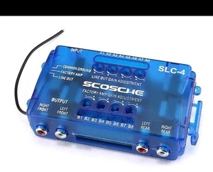 SLC4 Car Stereo Speaker 4-Channel Audio Lineout Converter/Oem Amplifier Adapter - Picture 1 of 4
