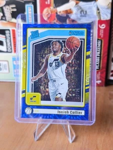 2024-25 Donruss International Isaiah Collier Rated Rookie Blue Fireworks /85 - Imagen 1 de 1
