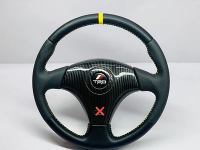 Volante de fibra de carbono TRD para TOYOTA MR-2 SPYDER, CELICA, Supra MK4 JZA80 Foto 1 de 4