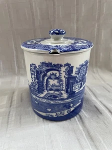 Spode Blue Italian - Lidded Preserve Pot - Picture 1 of 6