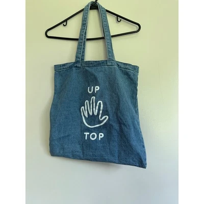 Madewell инсайдер света стирка джинсовой ткани сумка с короткими ручками вверх верхняя рука Slap рюкзак продуктовый мешок - Изображение 1 из 4