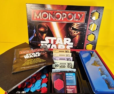 Monopoly Board Game Star Wars Edition Complete Hasbro Disney Great Condition - Image 1 of 4