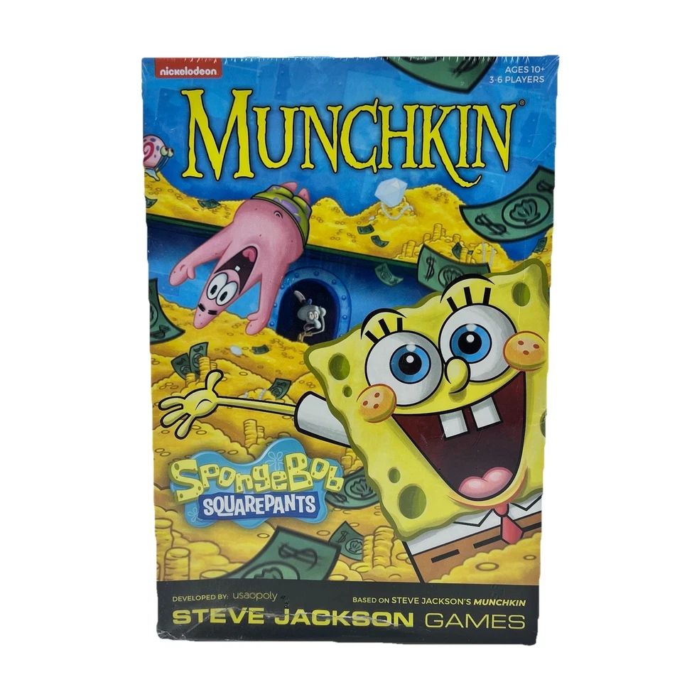 Munchkin Spongebob Squarepants Card Game Mu096712 The Op Steve Jackson Games