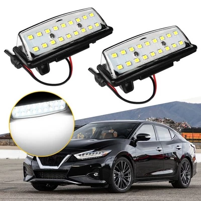 Para Nissan Sentra 2013-2019 2015-2020 Murano 2X luces LED blancas de matrícula Foto 1 de 4