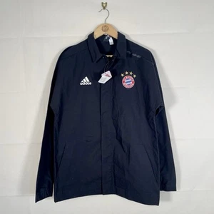 Abrigo Adidas Para Hombre Negro Talla Pequeña Bayern Munich ZNE Chaqueta de Taladro - Imagen 1 de 9