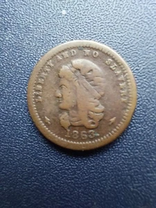 1863 BÜRGERKRIEGSMARKE, FREIHEIT & KEINE SKLAVEREI. EDLES PLUS.!!! - Bild 1 von 14