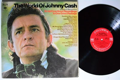 JOHNNY CASH The World Of Johnny Cash COLUMBIA 2xLP VG+ gatefold 1st press - Image 1 of 3