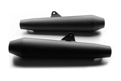 AEW TE102 SS MATTE POLISHED EXHAUST FIT FOR ROYAL ENFIELD INTERCEPTOR & GT 650 - Image 1 of 3