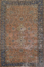 Antique Distressed Wool Tebriz Traditional Hand-knotted Rug Area Carpet 5x7