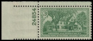 US 1023 Sagamore Hill 3c plate single UL 24854 MNH 1953 - Picture 1 of 1