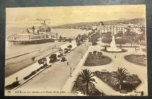 USA 1918 WWll Postkarte, Bordeaux/Nizza, Frankreich nach USA, lila Basis Zensur Stempel - Bild 1 von 4
