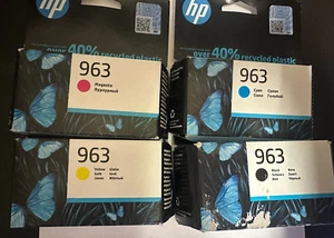 Juego de 4 cartuchos de tinta de paquete múltiple HP 963 combo para OfficeJet Pro serie 9010/9020 - Imagen 1 de 2
