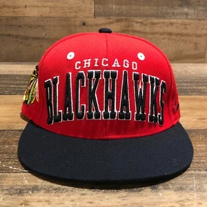 Chicago Blackhawks Hat Snapback Cap Mens Red Black NHL Hockey Zephyr Casual - Picture 1 of 13
