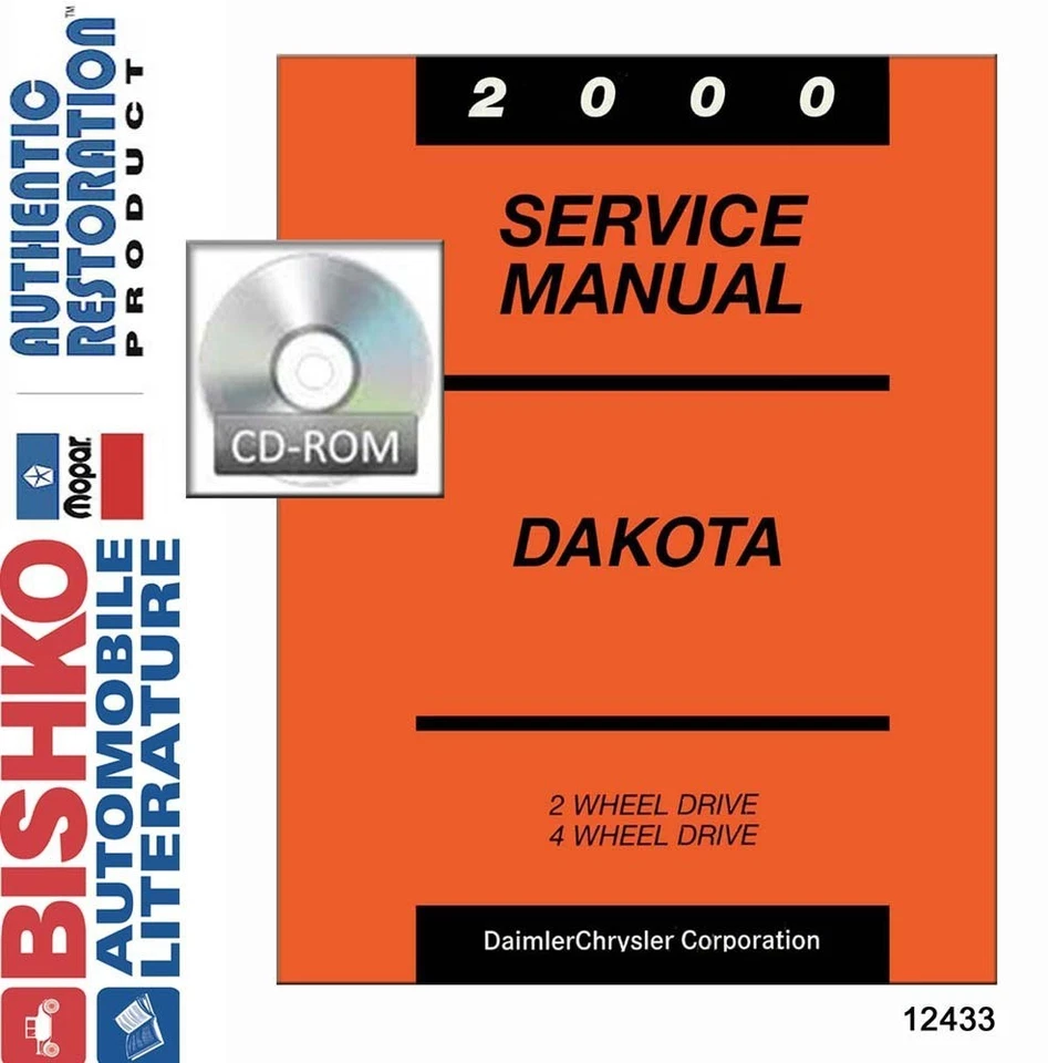 Dodge Dakota 2000 camioneta taller manual de reparación DVD motor transmisión cableado Foto 1 de 1