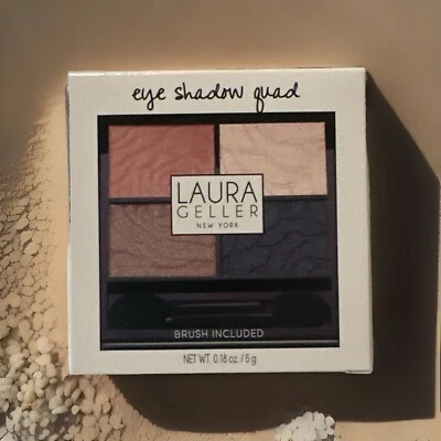 Laura Geller Eyeshadow Quad (Vintage Clay/Cream Latte/Afternoon Tea/Hyde Green) - Image 1 of 4