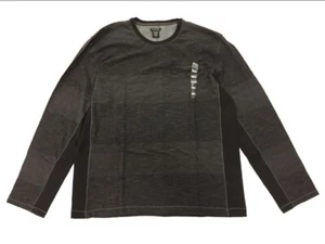 Calvin Klein Jeans Men's Long-Sleeved Color-Blocked Crew-Neck Shirt - Picture 1 of 2