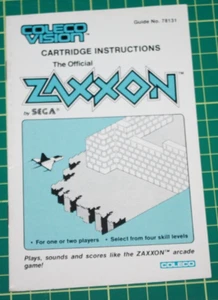 Colecovision Game Manual: Zaxxon - Picture 1 of 2