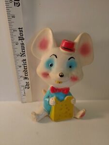  Alan Jay Clarolyte Rubber Squeaky Mouse with Cheese Vintage 