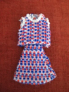 BARBIE VINTAGE AÑOS 70 FALDA BOUCLE Y TOP OUTFIT  - Imagen 1 de 12