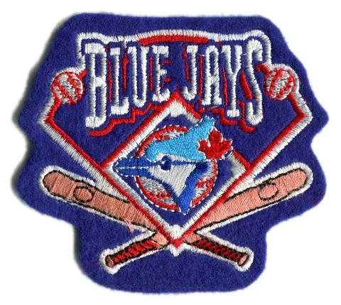 1990'S ERA TORONTO BLUE JAYS MLB BASEBALL VINTAGE 3.5" CROSSED BATS TEAM PATCH Cover