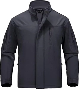 Mens Fleece Lined Jacket | Black 3XL | Full Zip Winter Hiking Coat - Picture 1 of 7