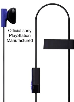 Official Sony Playstation Mono Chat Earbud Earphone with Mic Headset (Brand New) - Image 1 of 2