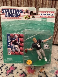 NIP 1997 Edition Kenner Troy Aikman Dallas Cowboys Starting Lineup - Imagen 1 de 2