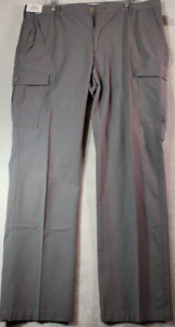 IZOD Saltwater Cargo Pants Mens Size 38 Gray Stretch Straight Leg Slash Pockets