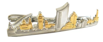 Leipzig Krawattennadel Klammer skyline bicolor teilvergoldet NM0513 + Box  - Bild 1 von 4