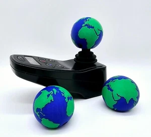 Power Wheelchair Accessory Replacement Planet Earth Joystick Knob - Picture 1 of 8
