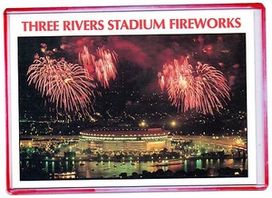 VISTA NOCTURNA, Three Rivers Stadium fuegos artificiales - Pittsburgh, Pa 1991 - Imagen 1 de 1