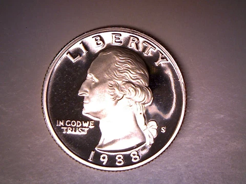 1988 S **PROOF** WASHINGTON QUARTER **FREE SHIPPING** Cover
