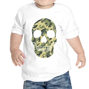 T-Shirt Neonato Teschio Militare Camouflage Idea Regalo - Bild 1 von 1