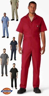 Dickies Mens Short Sleeve 33999 Work Wear or Fashion Uniform Coveralls Jump Suit - Image 1 of 4