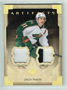 13-14 UD Upper Deck Artifacts  Zach Parise  /15  Dual Patches