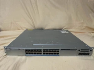 Cisco WS-C3850-24XU-S 24 Port 10Gbps UPoE LAN Base Switch C3850-NM-2-10G 1100W - Picture 1 of 2