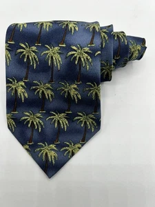 Tommy Bahama 100% Silk Necktie Tie Tropical Fauna Print Hand Made W:4" L:57" - Picture 1 of 12