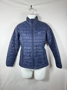 Patagonia Nano Puff Jacket Blue Insulated Quilted Packable Coat Womens Size XS - Picture 1 of 6