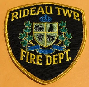 Patch Rideau Township vigili del fuoco Ontario Canada mai usata - Foto 1 di 2